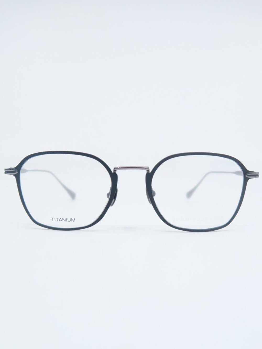 John Varvatos V180 49mm Black Titanium, New Square Eyeglasses Frames.